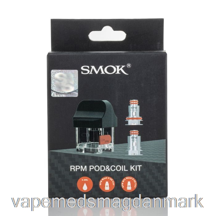 Vape Med Smag Smok Rpm40 Replacement Pods 4.3ml Rpm Pod [standard Pod + 2 Coils]